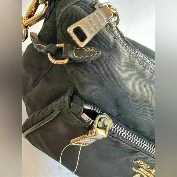 Authentic Prada Shoulder Bag Nylon Shoulder Bag Olive - Picture 13 of 16